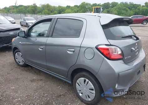 2021 Mitsubishi Mirage Carbonite Edition/Es/Le z USA, uszkodzony, nr VIN ML32AUHJ9MH008618